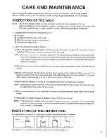 Preview for 12 page of Toyostove WC-105 Operating And Maintenance Instructions Manual