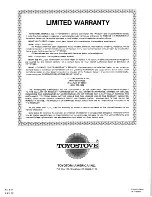 Preview for 18 page of Toyostove WC-105 Operating And Maintenance Instructions Manual