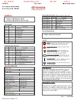 Preview for 1 page of Toyota 00016-00950 Installation Instructions Manual