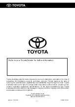 Preview for 12 page of Toyota 12V AUXILIARY POWER SOCKET Owner'S Manual