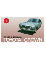 Toyota 1973 Crown Hardtop Owner'S Manual preview