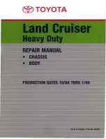 Предварительный просмотр 1 страницы Toyota 1986 Landcuiser Repair Manual