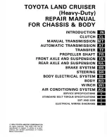 Предварительный просмотр 3 страницы Toyota 1986 Landcuiser Repair Manual