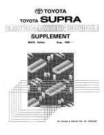 Preview for 1 page of Toyota 1990 Supra MA70 Series Wiring Diagram