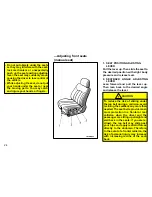 Предварительный просмотр 29 страницы Toyota 1997 Avalon Owner'S Manual