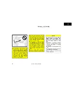 Предварительный просмотр 62 страницы Toyota 2001 Camry Owner'S Manual