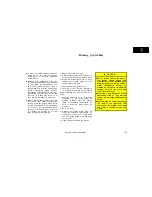 Предварительный просмотр 189 страницы Toyota 2001 Camry Owner'S Manual