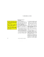 Предварительный просмотр 184 страницы Toyota 2001 HIGHLANDER Owner'S Manual