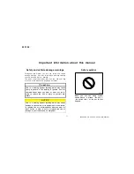 Предварительный просмотр 2 страницы Toyota 2004 ECHO Owner'S Manual