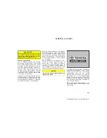 Предварительный просмотр 261 страницы Toyota 2004 Matrix Owner'S Manual