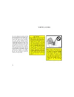 Предварительный просмотр 74 страницы Toyota 2006 Matrix Operating Manual