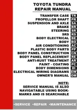 Preview for 3 page of Toyota 2006 Tundra Service - Repair - Maintenance