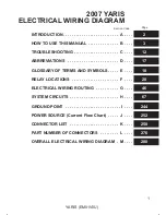 Preview for 2 page of Toyota 2007 YARIS HATCHBACK Wiring Diagrams