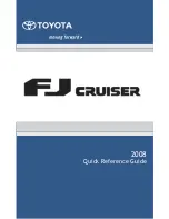 Preview for 1 page of Toyota 2008 FJ Cruiser Owner'S Manual