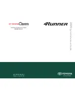 Toyota 2009 4Runner Quick Reference Manual preview