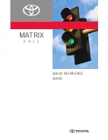 Предварительный просмотр 24 страницы Toyota 2011 Matrix Owner'S Manual