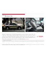 Предварительный просмотр 1 страницы Toyota 2012 Sequoia Catalog