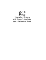 Предварительный просмотр 1 страницы Toyota 2015 Prius Owner'S Manual