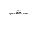 Preview for 1 page of Toyota 2015 Venza Quick Reference Manual