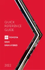 Toyota 2022 RAV4 Quick Reference Manual предпросмотр