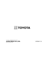 Preview for 71 page of Toyota 3314 Manual