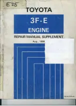 Toyota 3F-E Repair Manual Supplement preview