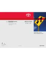 Toyota 4RUNNER 2013 Quick Reference Manual preview