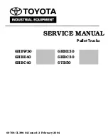 Preview for 1 page of Toyota 6HBC30 Service Manual