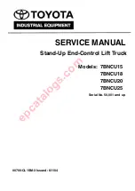 Toyota 7BNCU15 Service Manual preview