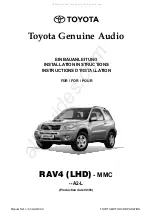 Toyota A2 L Series Installation Instructions Manual preview