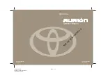 Предварительный просмотр 1 страницы Toyota AURION Owner'S Manual