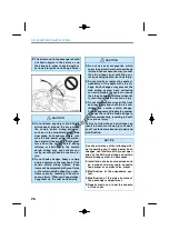 Предварительный просмотр 87 страницы Toyota AURION Owner'S Manual