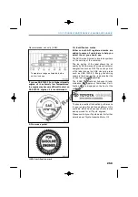 Предварительный просмотр 270 страницы Toyota AURION Owner'S Manual