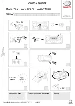 Preview for 10 page of Toyota Auris TAS200 2012 Installation Instructions Manual