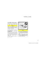 Preview for 137 page of Toyota AVALON 2005 Operating Manual