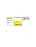 Preview for 186 page of Toyota AVALON 2005 Operating Manual