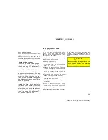 Preview for 261 page of Toyota AVALON 2005 Operating Manual