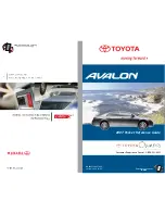 Preview for 347 page of Toyota Avalon 2007 Owner'S Manual