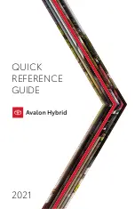 Preview for 1 page of Toyota Avalon Hybrid 2021 Quick Reference Manual