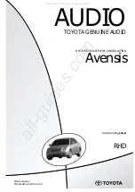 Toyota Avensis RHD Manual preview