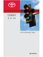 Preview for 1 page of Toyota CAMRY 2016 Quick Reference Manual