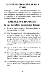 Предварительный просмотр 8 страницы Toyota CAMRY CNG Emergency Response Manual