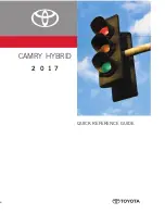 Toyota CAMRY HYBRID 2017 Quick Reference Manual предпросмотр