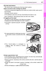 Preview for 87 page of Toyota Camry Hybrid 2018 Owner'S Manual