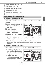 Preview for 113 page of Toyota Camry Hybrid 2018 Owner'S Manual