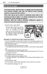 Preview for 210 page of Toyota Camry Hybrid 2018 Owner'S Manual