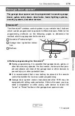 Preview for 379 page of Toyota Camry Hybrid 2018 Owner'S Manual