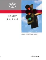 Toyota CAMRY2014.5 Quick Reference Manual preview