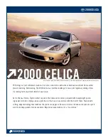 Toyota Celica 2000 Brochure & Specs preview