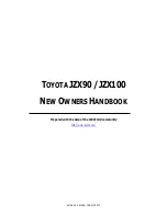 Предварительный просмотр 1 страницы Toyota CHASER JZX100 Owner'S Handbook Manual